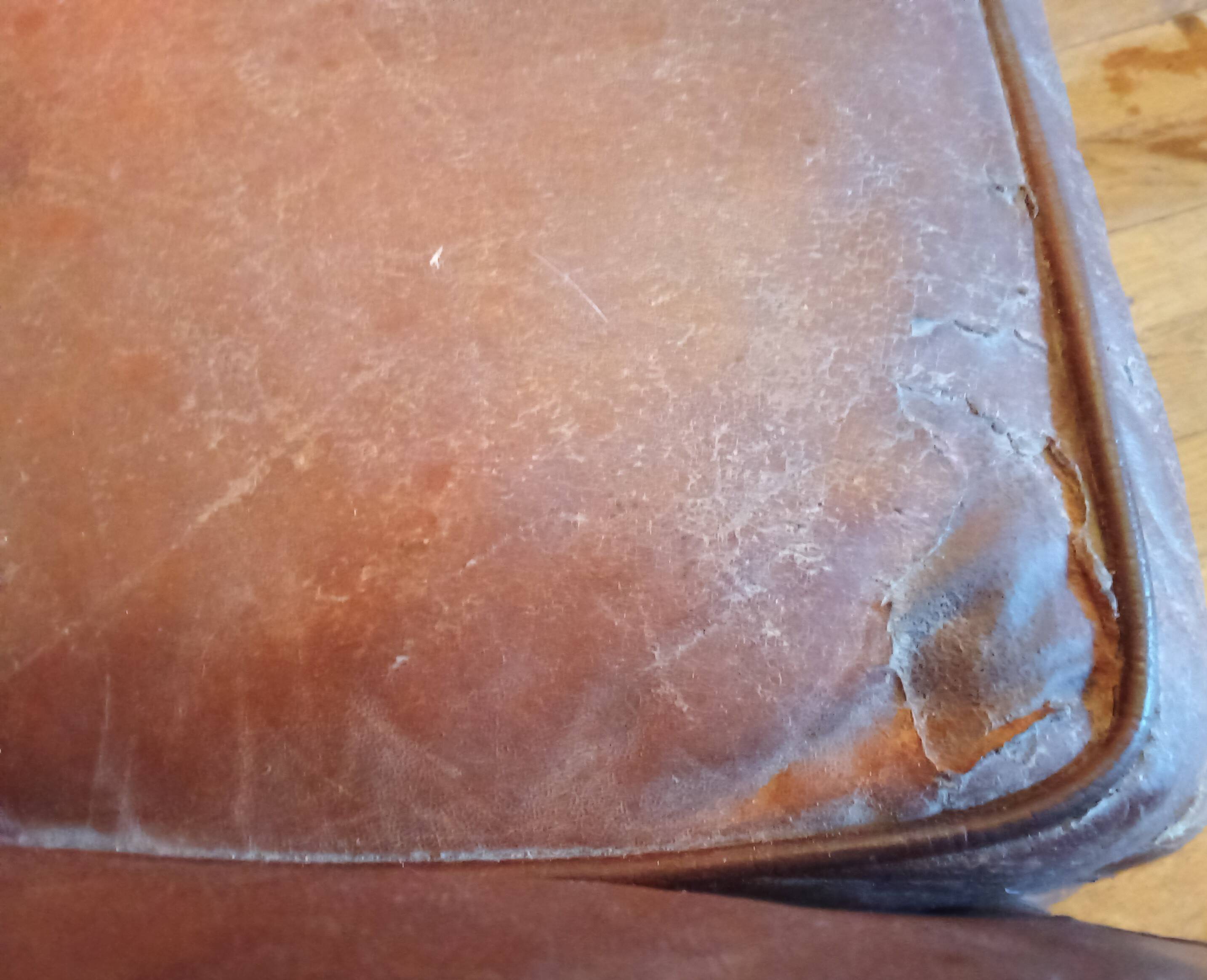 Vintage large club armchair moustache model