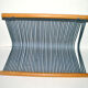 Range-disc vintage vinyl holders in wood and yarn fabrics - 1960s