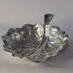 Plat en argent sterling en forme de feuille Fratelli Lisi italien