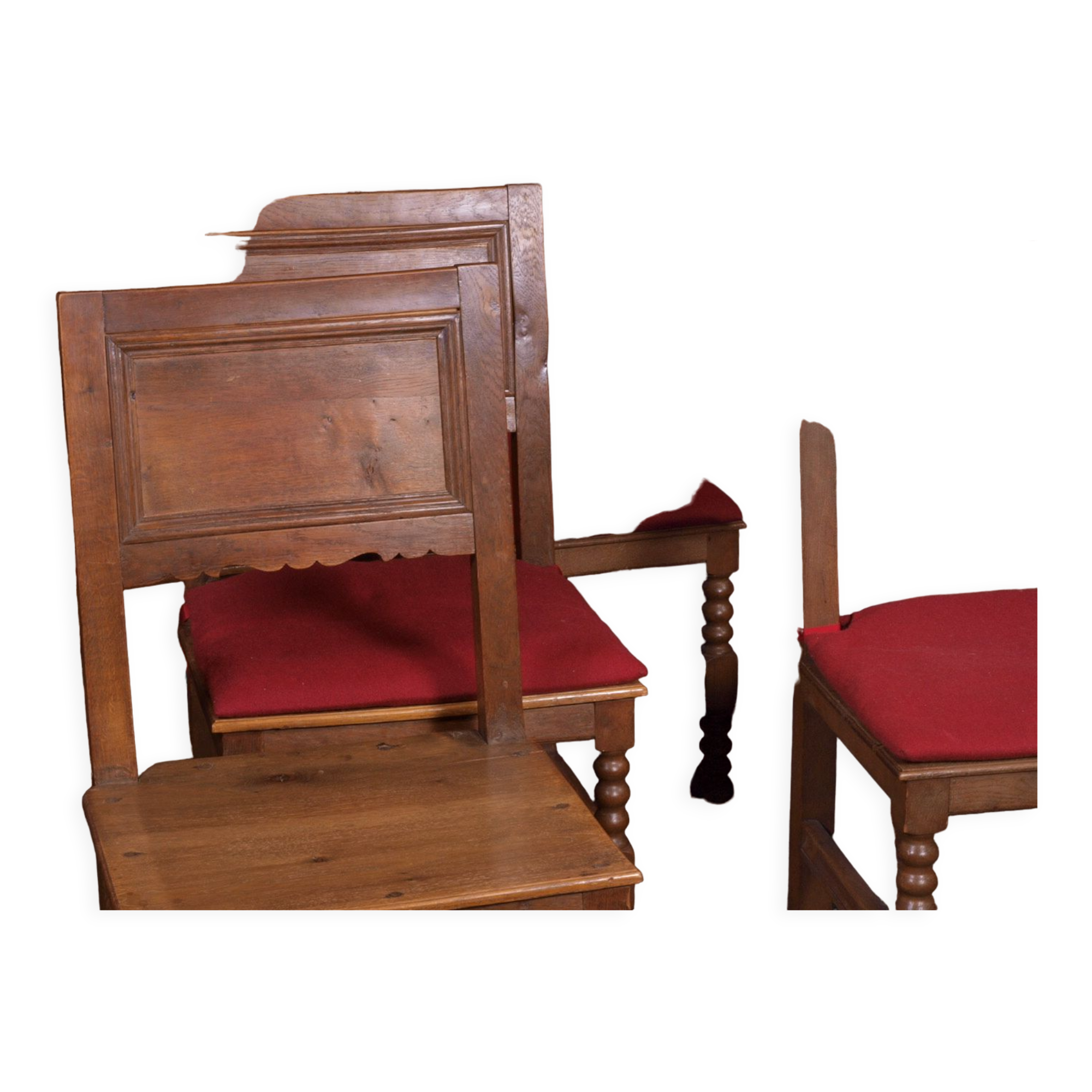 8 chairs danish dowel wood chairs, 1800s