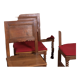 8 chairs danish dowel wood chairs, 1800s