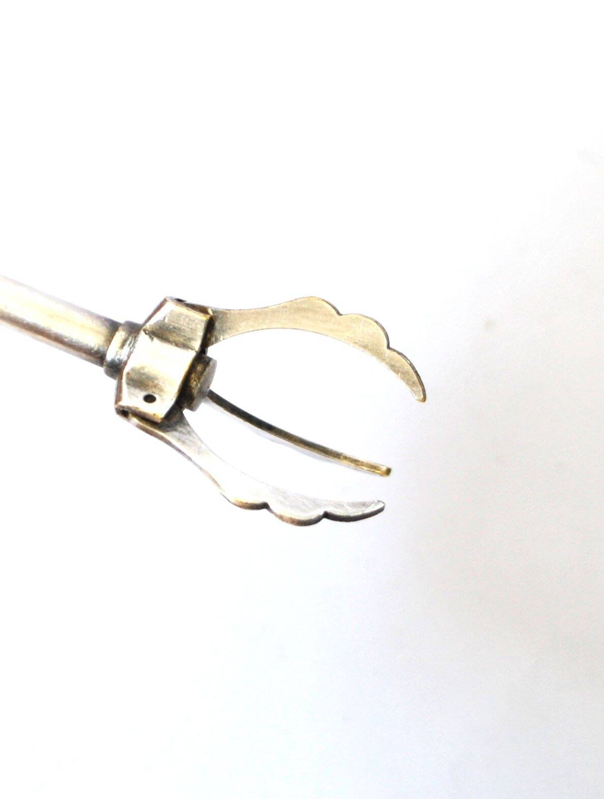 Vintage silver-plated ice sugar tongs "Crab Tongs"