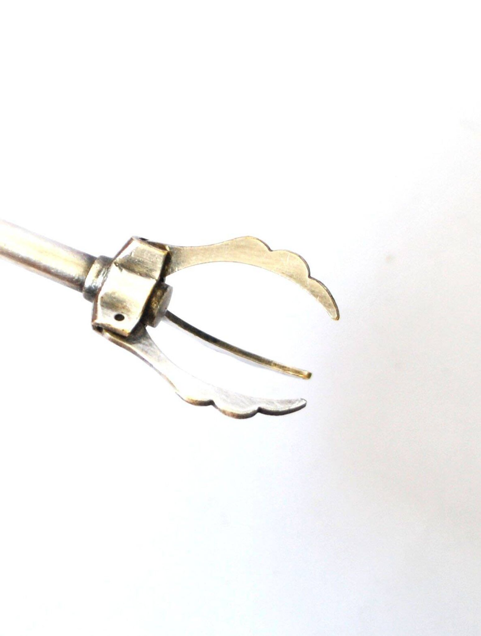 Vintage silver-plated ice sugar tongs "Crab Tongs"