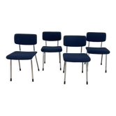Lot 4 chairs Gispen 1231, 70s, Netherlands
