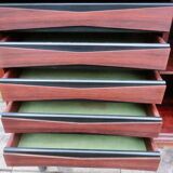 Rosewood bookcase with sliding doors and drawers, Denmark 1960