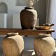 Borneo vase in brown terracotta (1) H35 D23