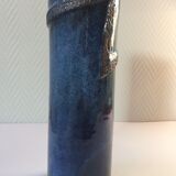 Japanese blue roll vase