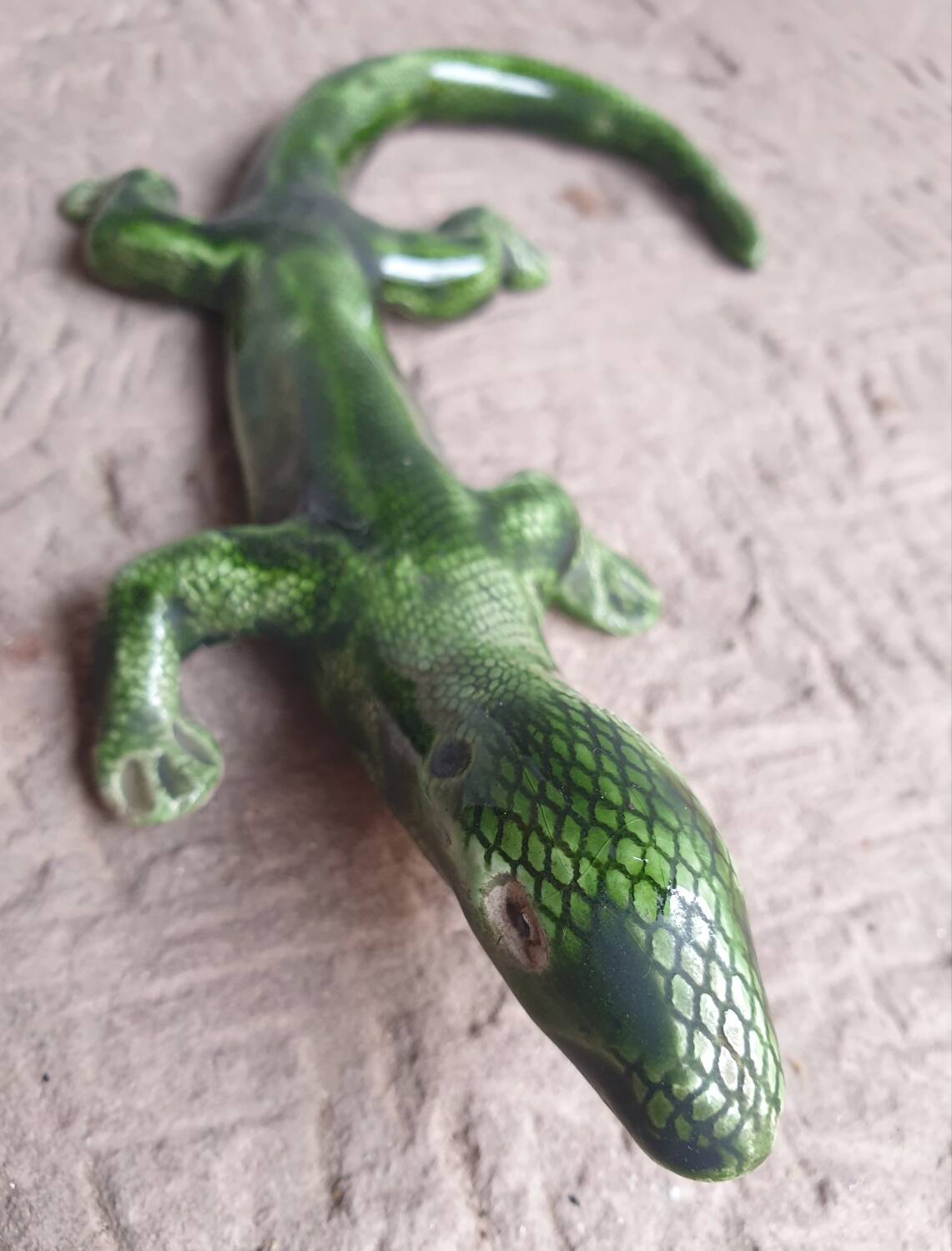 Salamander Lizard Vintage Glazed Ceramic