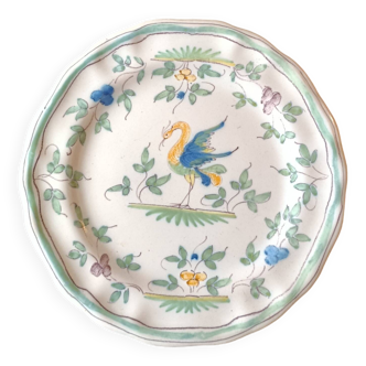 Assiette en faïence Martres Tolosane années 30