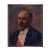 Huile sur toile portrait de Raymond Poincarre Pierre Carrier belleuse 1913