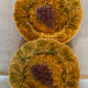 Set of 8 Sarreguemines barbotine dessert plates