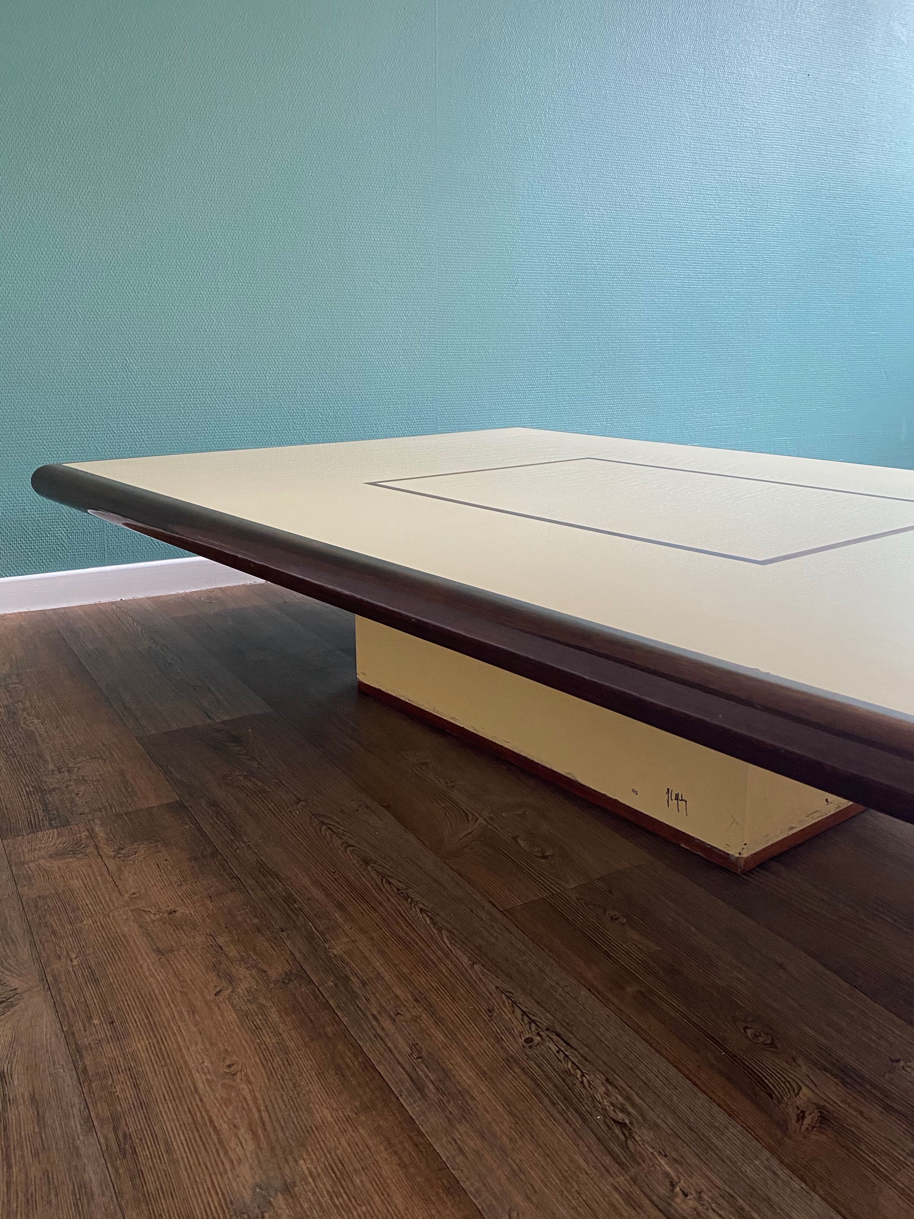 Rectangular Mahey coffee table 60s-70s
