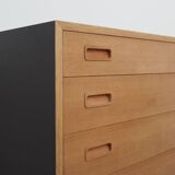 Ash chest of drawers, Danish design, 1970s, manufacturer: Hundevad & Co