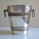 Silver-plated ice or champagne bucket with goldsmith's hallmark