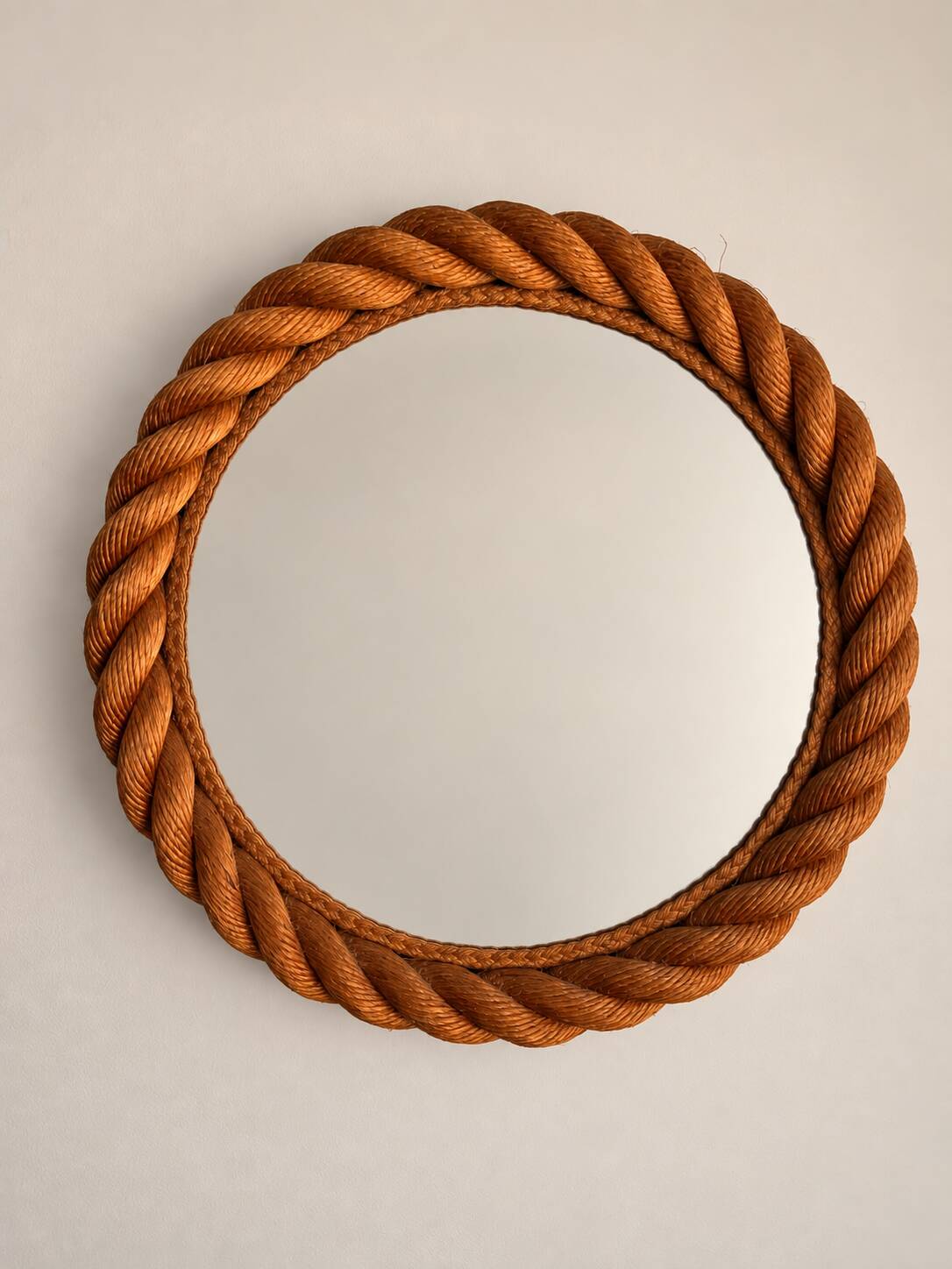 Rope mirror attributed to Adrien Audoux & Frida Minet