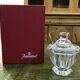 Baccarat crystal mustard pot and spoon
