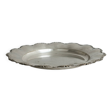 Shiny antique metal plate