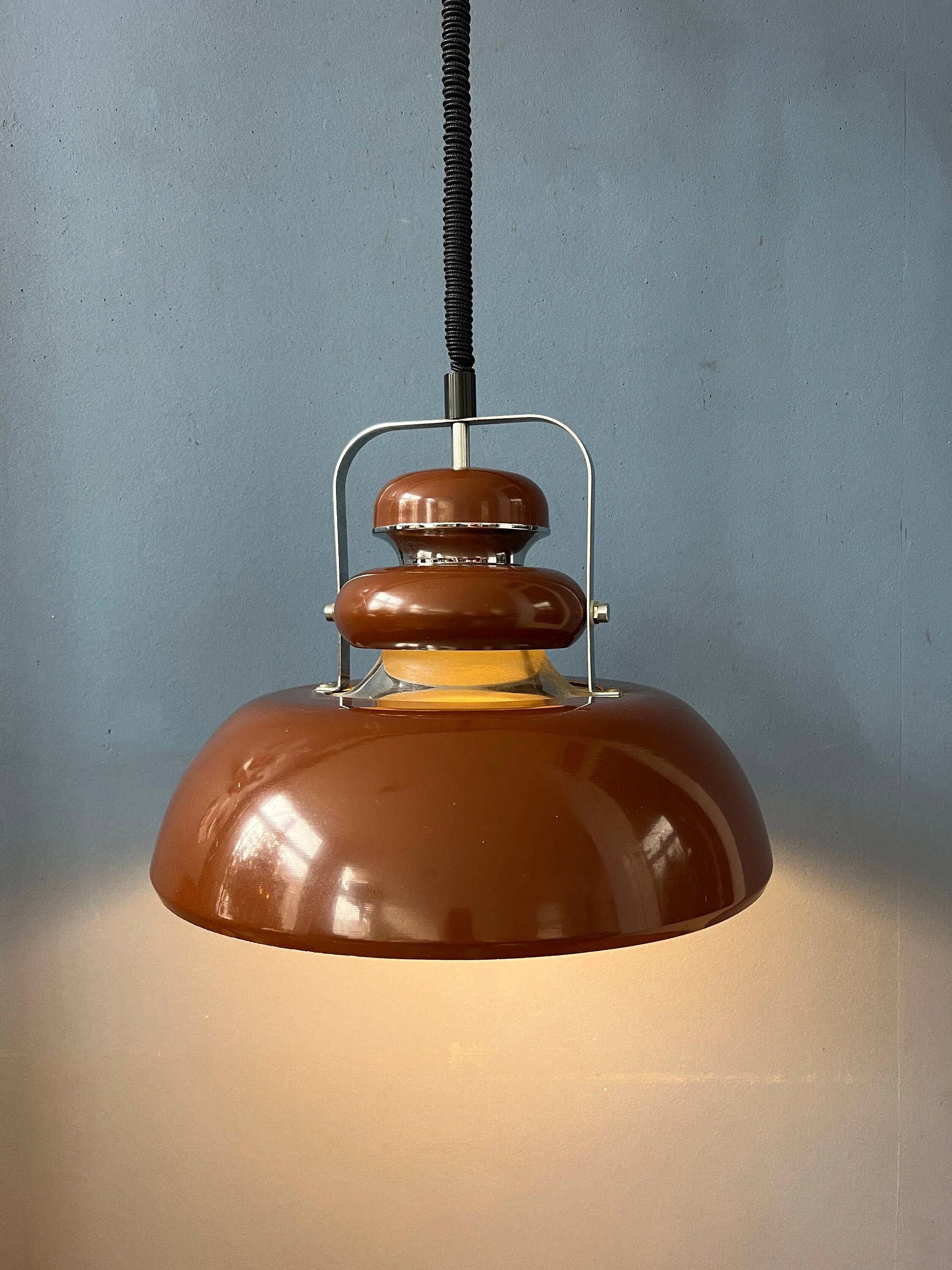 Suspension marron Space Age Mid-Century Anvia