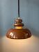Brown suspension lamp Space Age Mid-Century Anvia