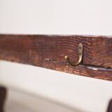 Antique Gothic Church Benches, Late 1800s – Set of 4 Pine Wood Pew Benches