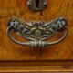Walnut compactum wardrobe with mirror