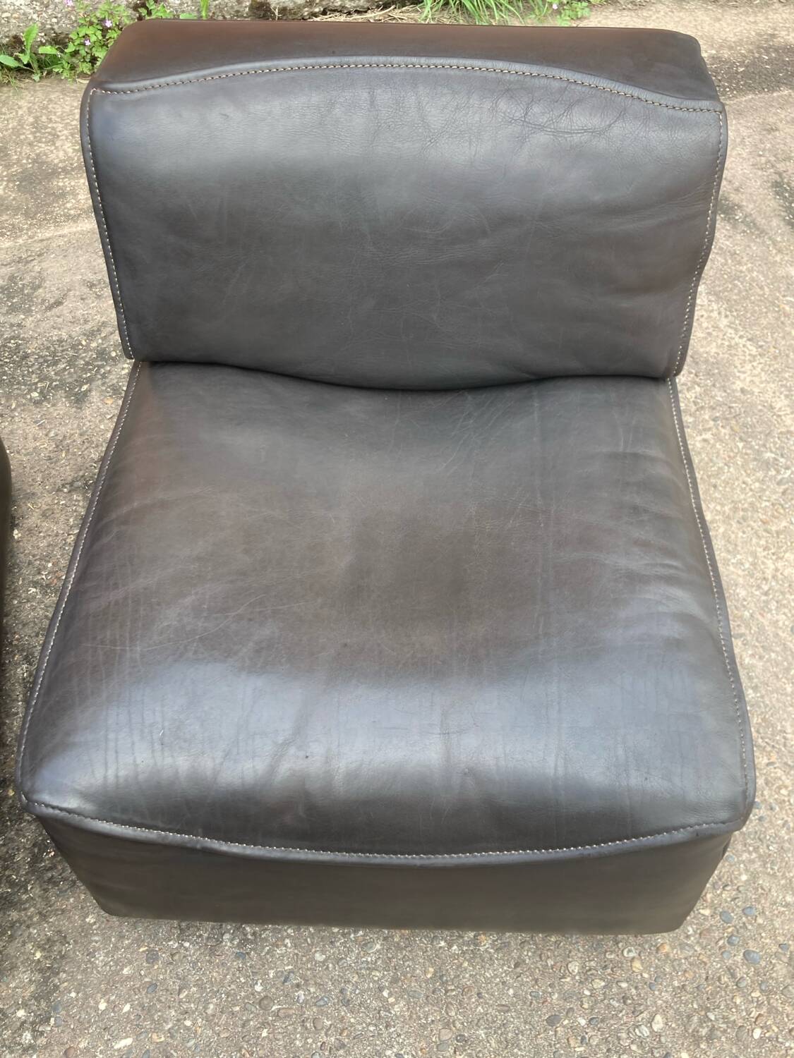 Set of 4 De Sede DS15 lounge chairs