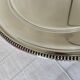 New round silver plated dish