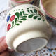 Vintage handmade earthenware coffee service for 5 people