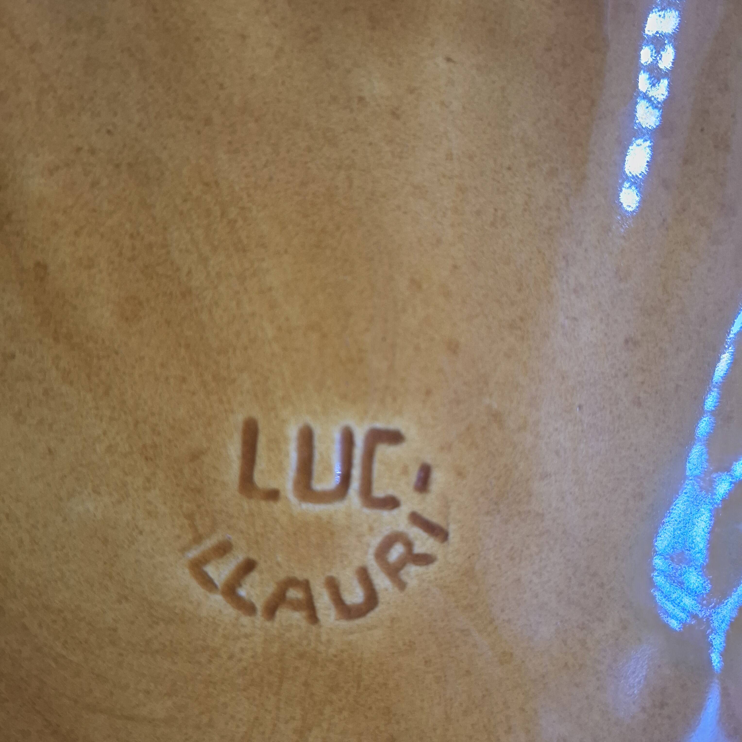 Vallauris dish with scallops and barbotine