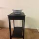 Small Art Deco console reinterpreted – matte black wood with drawer
