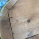 Miroir de cheminée en bois doré à fronton