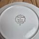 Set of 4 dessert plates French porcelain Digoin romantic floral gold decoration