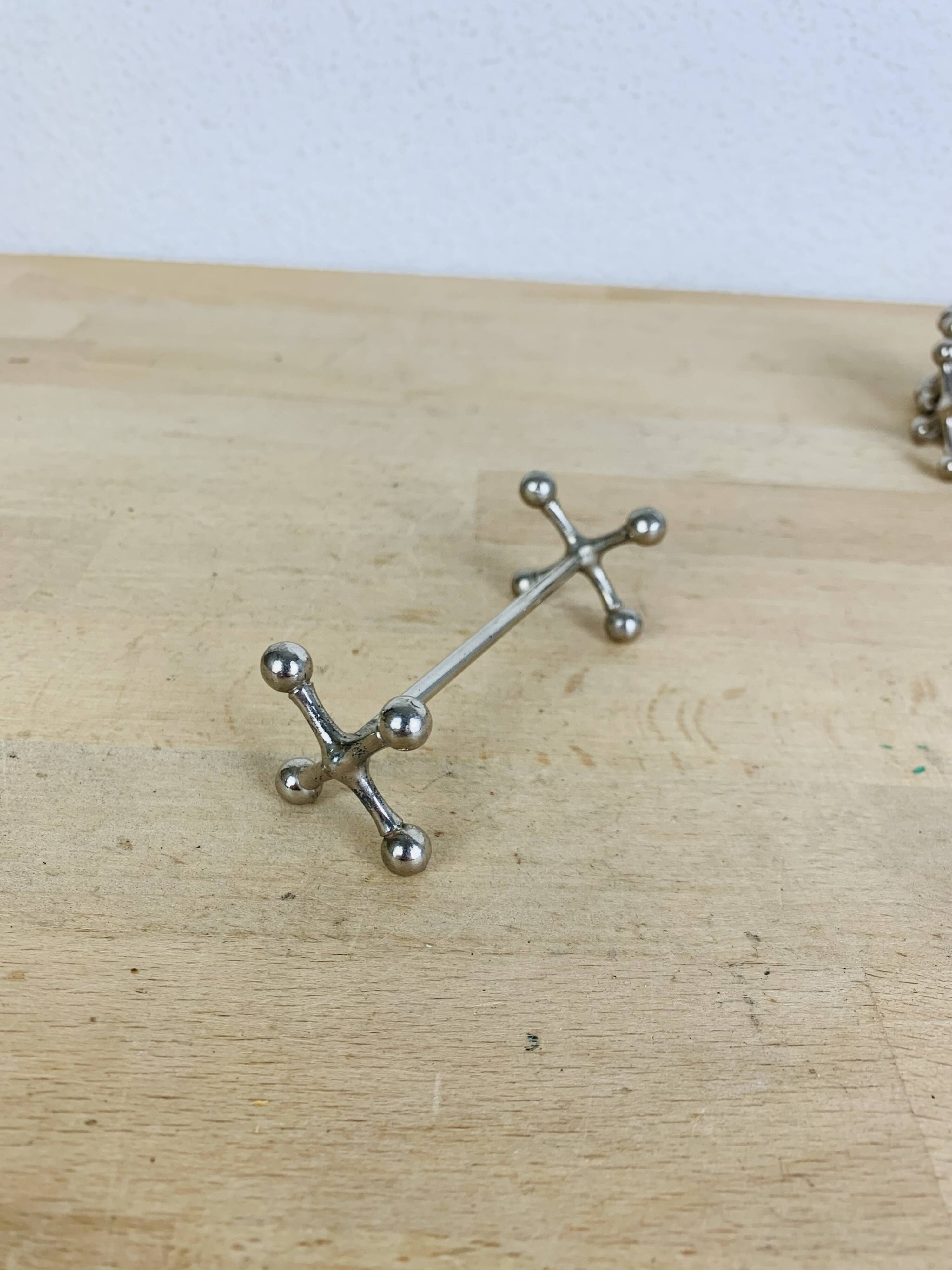 11 vintage metal knife holders