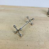 11 vintage metal knife holders