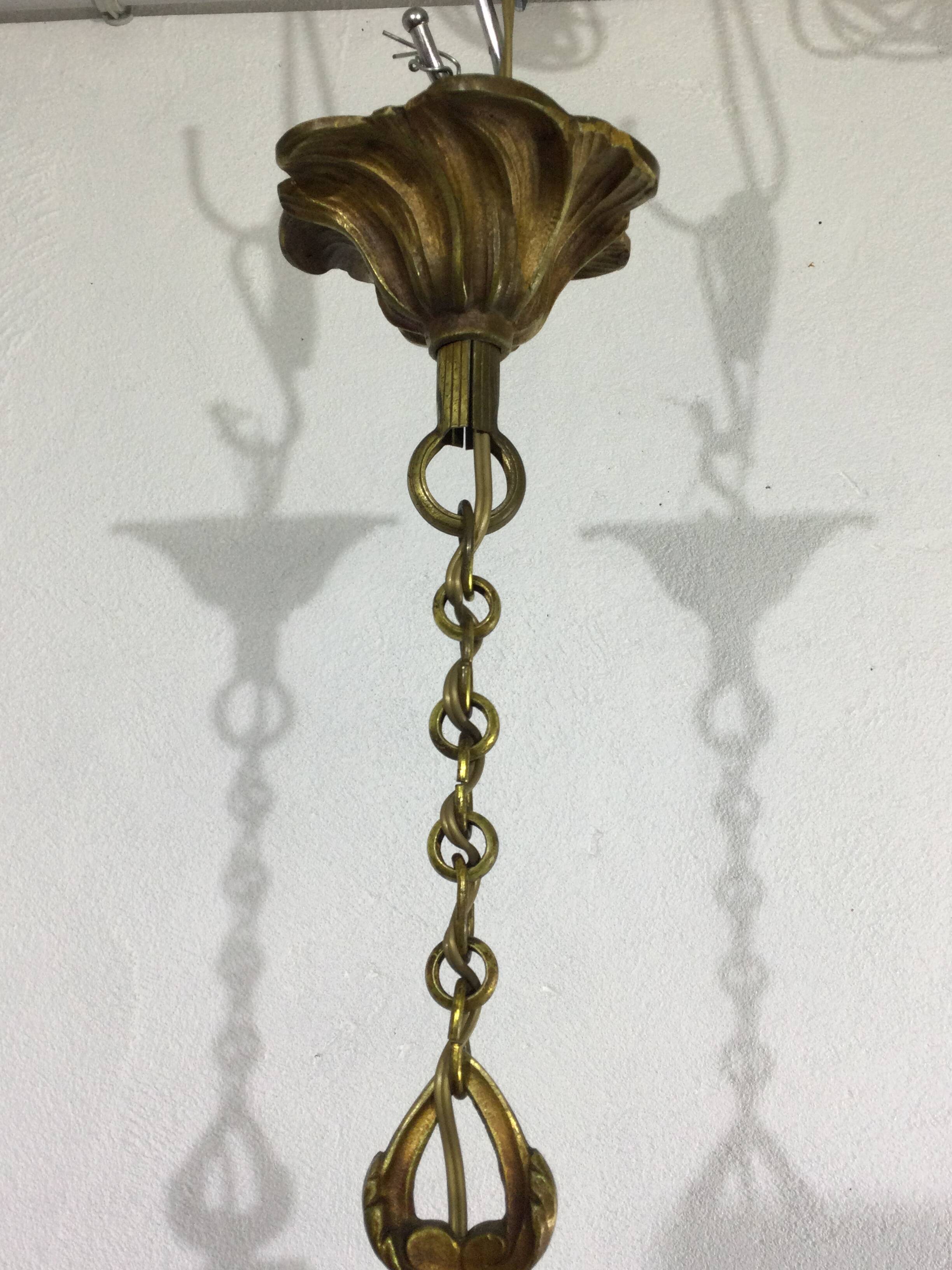 Chandelier With 4 Lights Bronze And Tassels