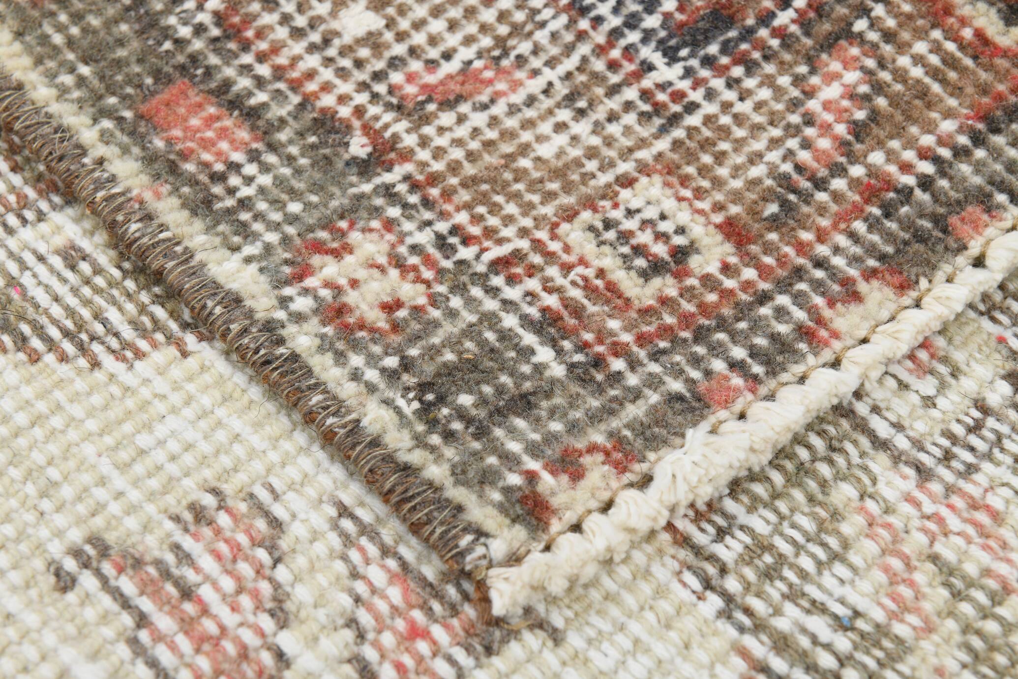 Green Beige Medallion vintage turkish Rug, hand made vintage carpet