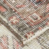 Green Beige Medallion vintage turkish Rug, hand made vintage carpet