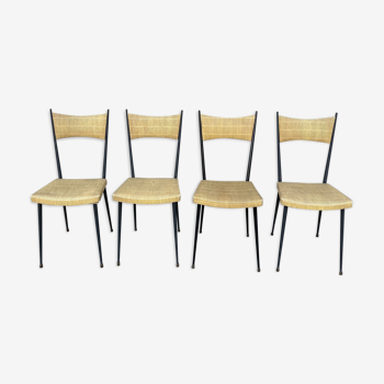 4 chairs Vintage Colette Gueden