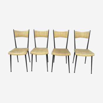 4 chaises vintage Colette Gueden