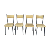 4 chairs Vintage Colette Gueden