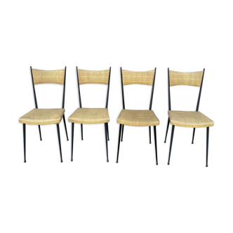 4 chairs Vintage Colette Gueden