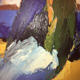 Huile sur Toile (1997) le vieux cyprès, Pascal Etchenic