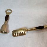 Domestic service covered brass faux bamboo