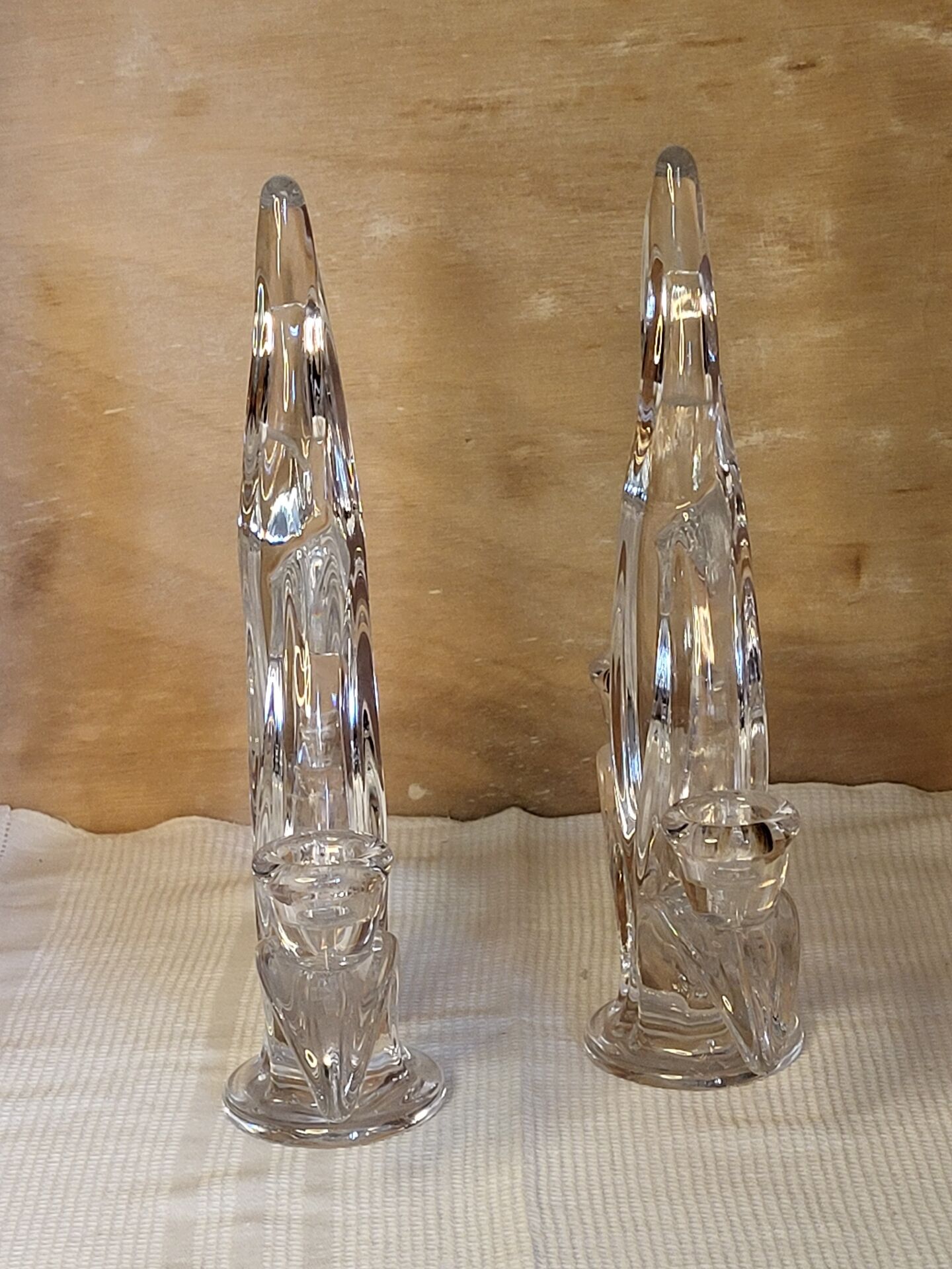 Crystal candle holders
