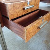 Large desk in burlwood