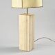 Travertine and parchment lamp, Italy, circa 1970