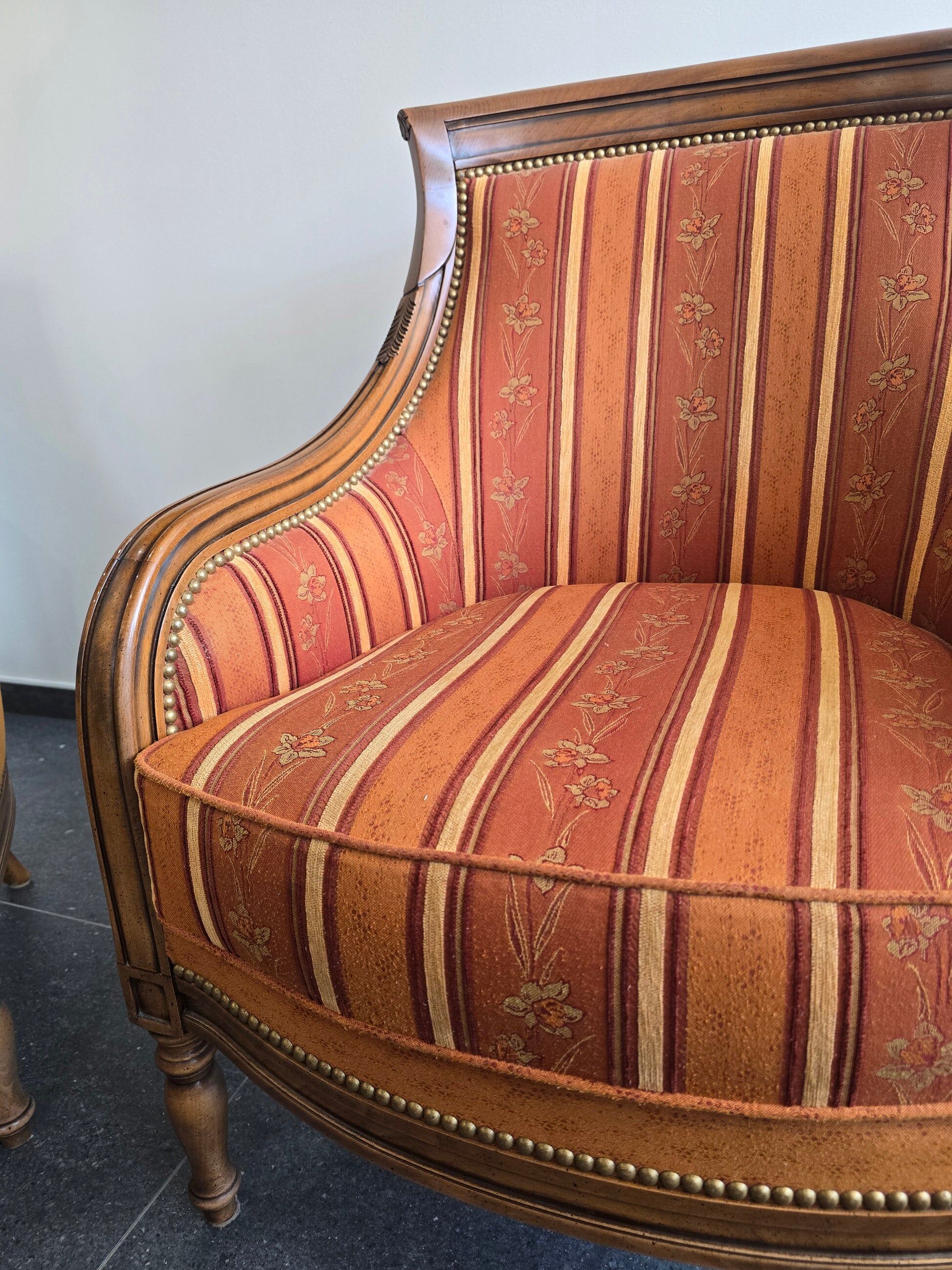 Pair of high-quality bergère armchairs – Manufacture SE