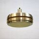 Golden vintage brass lamp: 1970s Scandinavian Mid-Century Modern