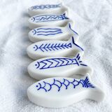 6 porcelain knife holders
