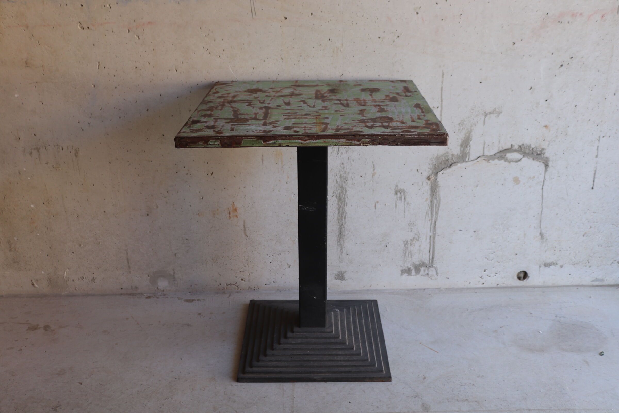 Art Deco metal bistro table